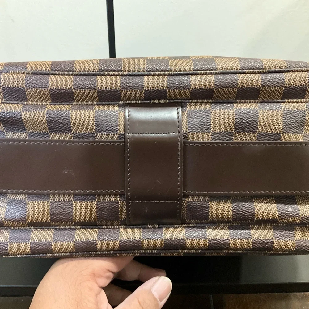 Louis Vuitton Brown Checkered Messenger Bag - Picture 10 of 16
